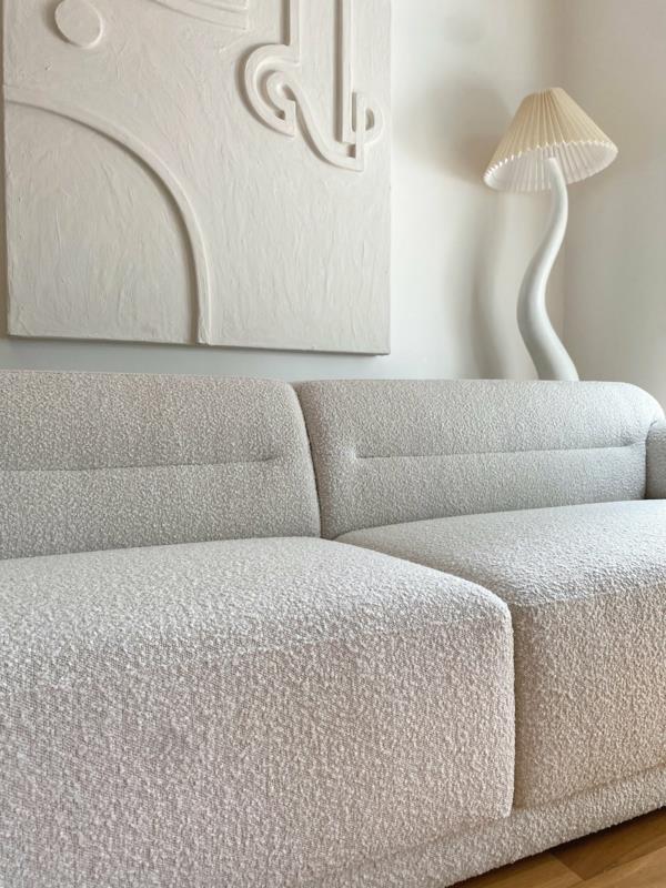 μοντέρνος καναπές λευκό μπουκέτο