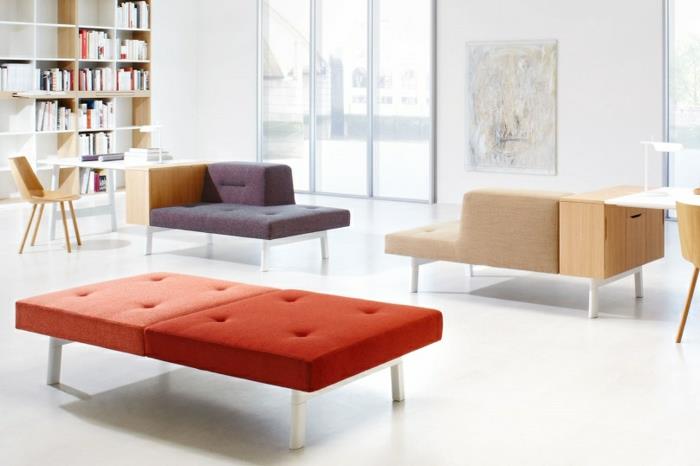 αρθρωτός καναπές και γωνιακός καναπές έπιπλα γραφείου σχεδιαστών με γραφείο