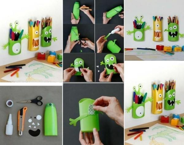 monsters tinker pen holder φτιάξτε ιδέες μόνοι σας