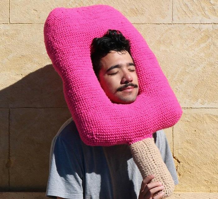 καπέλο δεμένη popsicle ροζ