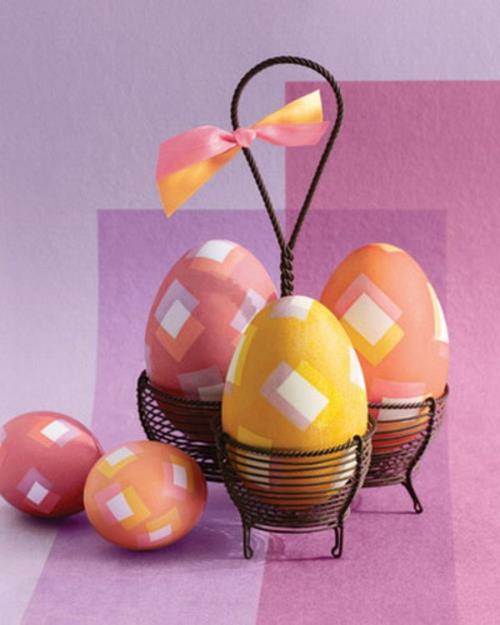 μοτίβο γεωμετρικά αυγά Πασχαλινός πολύχρωμος κάτοχος αυγών