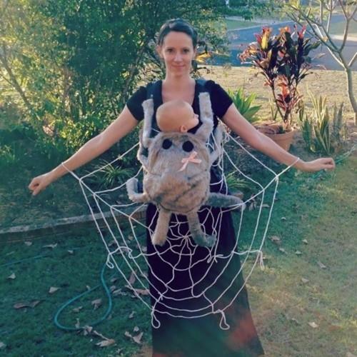 μητέρα μωρό καρναβάλι κοστούμι ιδέα αράχνη