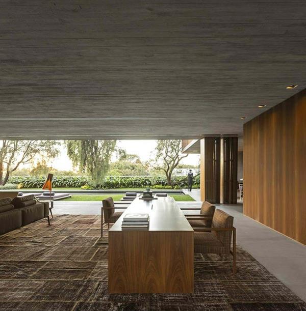 βιώσιμη αρχιτεκτονική και σχεδιασμός p σπίτι Βραζιλία ανοιχτό σαλόνι
