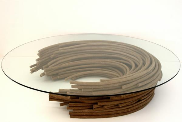 οικολογικά τραπέζια σαλονιού σχεδιασμού από χαρτί