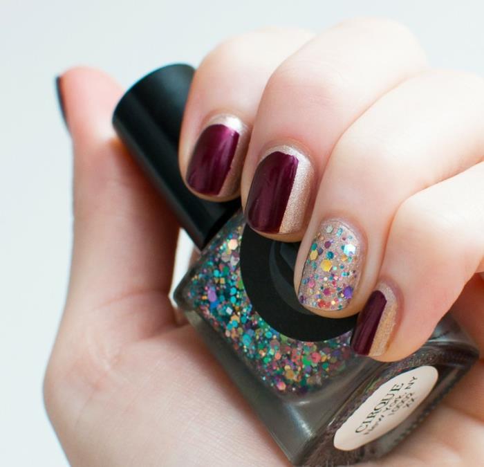 νυχιών σχέδιο nailart βερνίκι νυχιών λάμψη πολύχρωμο