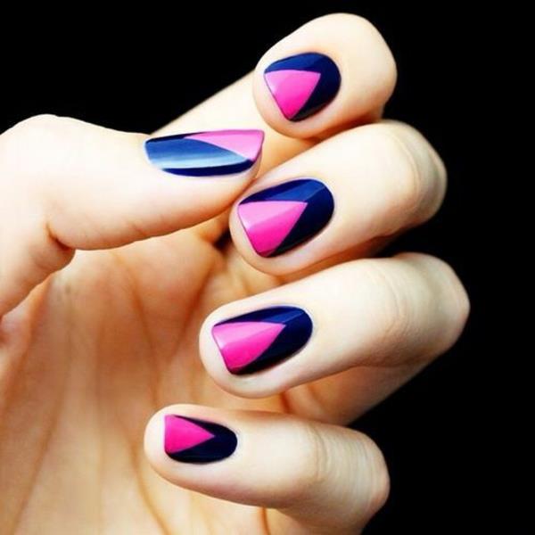 nail art μπλε αποχρώσεις σχέδια νυχιών εικόνες