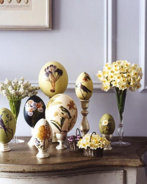 νάρκισσους ιδέα διακόσμηση Πασχαλινά αυγά 2014