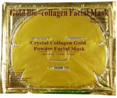 Crystal Gold kolageno veido kaukė