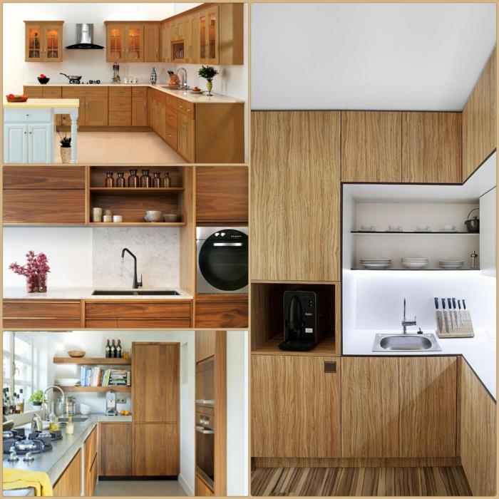 νέα πρόσοψη κουζίνας μοντέρνα κουζίνα ξύλο ανανέωση πρόσοψη κουζίνας
