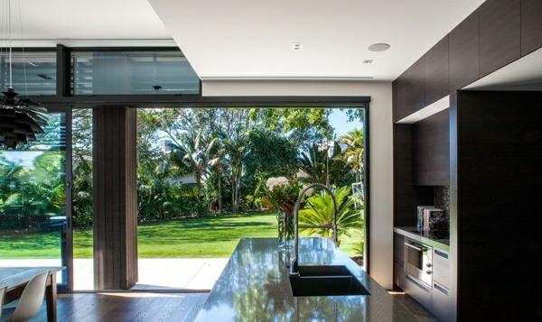 Νέα Ζηλανδία αρχιτεκτονικό σπίτι εσωτερική διακόσμηση μοντέρνα κουζίνα