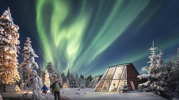 δείτε τα βόρεια φώτα της Φινλανδίας ξενοδοχεία από γυάλινο ιγκλού