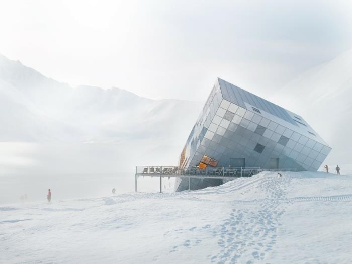 μηδενική ενεργειακή κατοικία qubistical hotel snow bergen