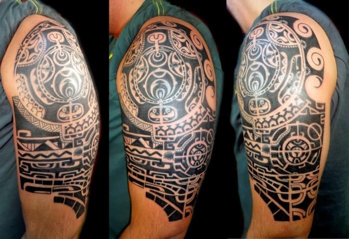 άνω βραχίονα μαορί τατουάζ αρσενικό τατουάζ