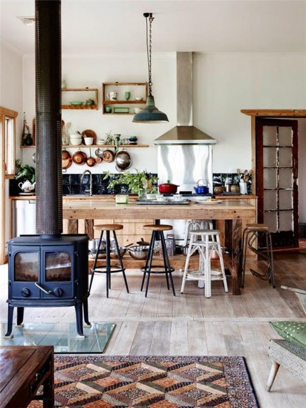 ιδέες ανοιχτής κουζίνας εικόνες κουζίνας έπιπλα κουζίνας από ξύλο