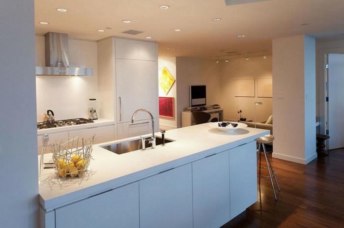 ανοιχτές κουζίνες ιδέες σχεδιασμού κουζίνας φωτιστικά κουζίνας φωτιστικά οροφής