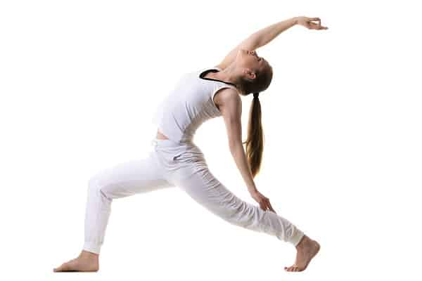 Reverse Warrior om joga Pose