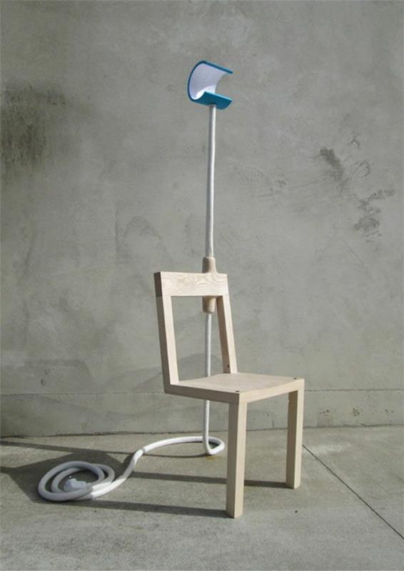 οπτική ψευδαίσθηση σκάλα φωτιστικό δαπέδου καρέκλας