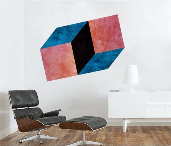 οπτικοί ρόμβοι και ψευδαισθήσεις eames lounge