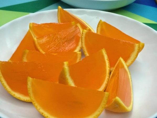 ζελέ πορτοκαλιού καρπούζι γλυκό ζελατίνη