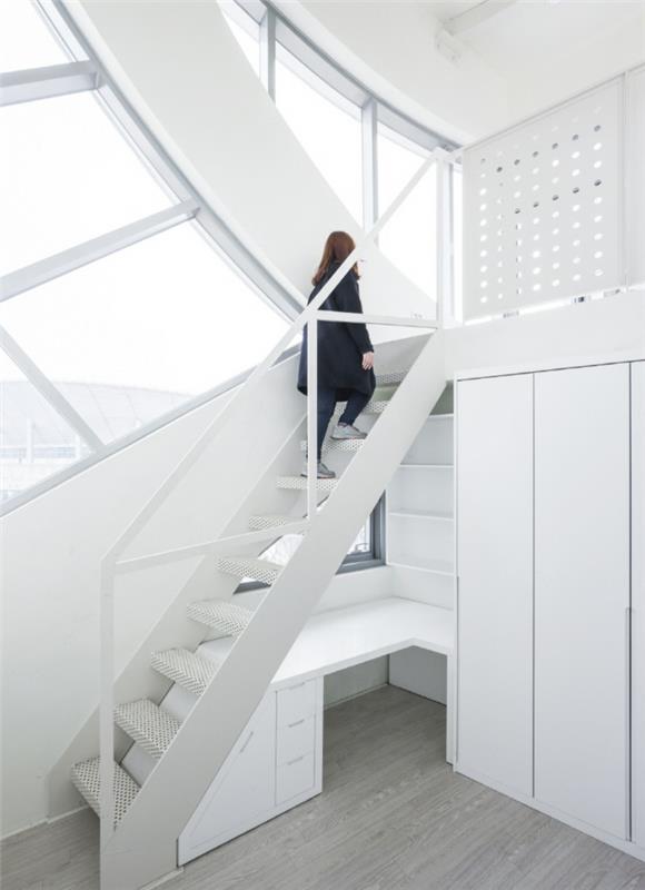 εσωτερική διακόσμηση οργανικής αρχιτεκτονικής λευκό μινιμαλιστικό