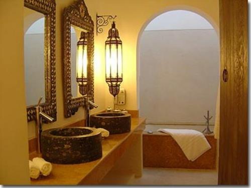 ανατολίτικες λάμπες διαμέρισμα μαροκινό μπάνιο