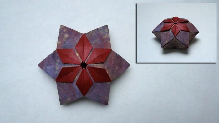 οδηγίες origami για την κατασκευή αστεριών για τα Χριστούγεννα