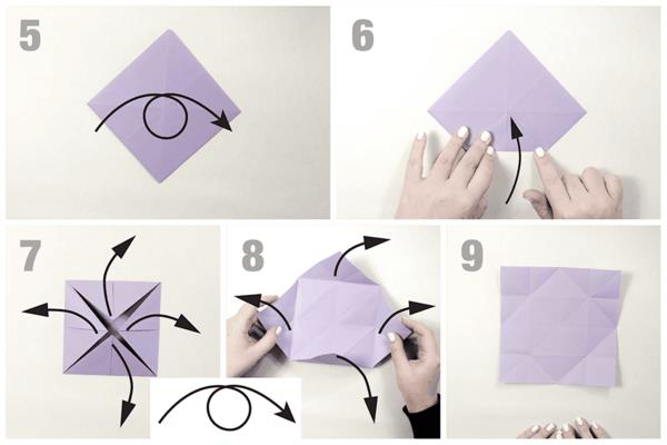 origami που διπλώνει τσιμπιδάκι πεταλούδας από χαρτί