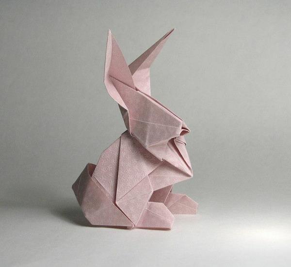origami bunny tinker πασχαλινές ιδέες διακόσμησης πασχαλινό λαγουδάκι tinker origami χαρτί