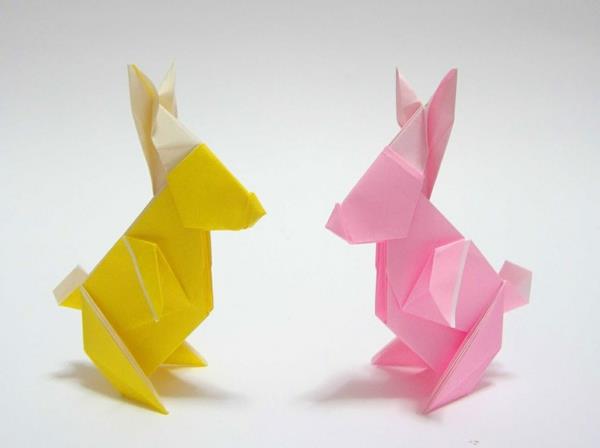origami bunny tinker πασχαλινές ιδέες διακόσμησης πασχαλινό λαγουδάκι