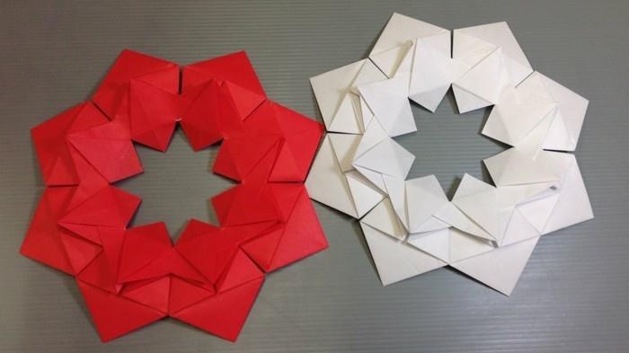 origami χριστουγεννιάτικα πτυσσόμενα poinsettia