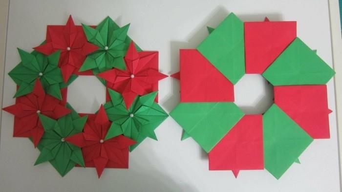 origami Χριστουγεννιάτικο αστέρι οδηγίες κίτρινο αστέρι φτιάξτε το στεφάνι έλευσης μόνοι σας