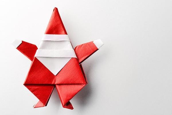 φτιάξτε μόνοι σας χριστουγεννιάτικο άγιο Βασίλη από χαρτί