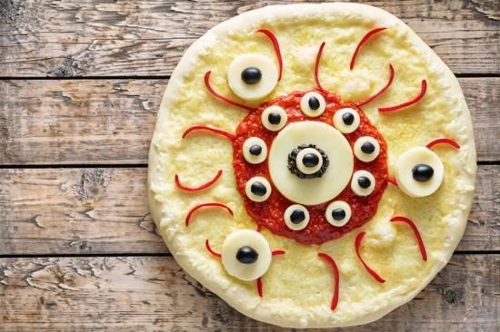πρωτότυπες ιδέες για απόκριες πίτσας για βολβούς ματιών