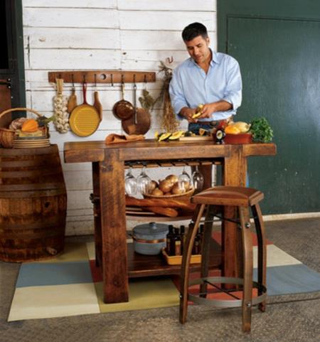πρωτότυπο πρωτότυπο πρακτικό πάγκο κουζίνας ξύλο