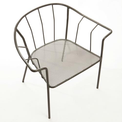 αυθεντική εξωτερική καρέκλα μεταλλική πλάτη πλάτης πλάτης