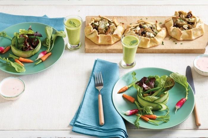 Πασχαλινό brunch ιδέες vegan πρωινό λαχανικά πράσινα smoothies