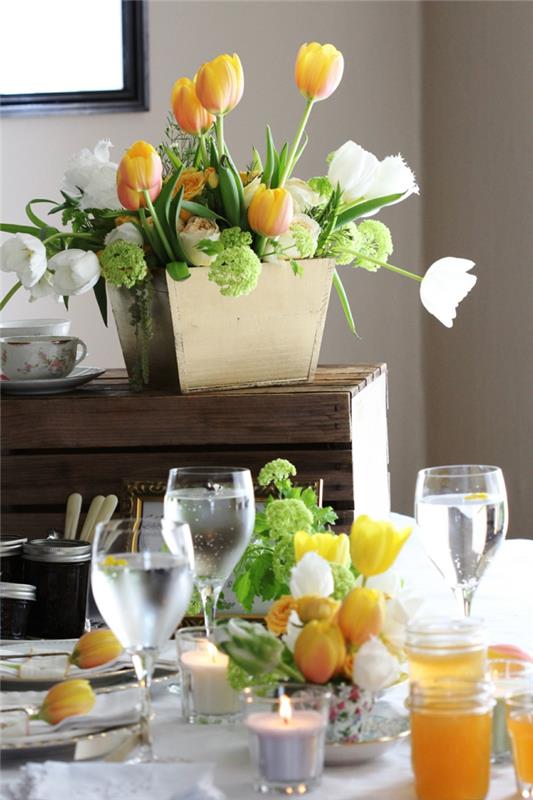 πασχαλινό brunch πασχαλινές συνταγές ανοιξιάτικες διακοσμήσεις τραπεζιού