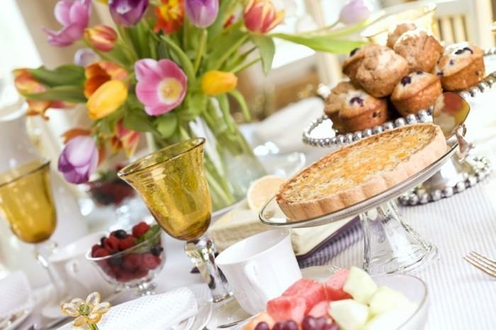 Πασχαλινή συνταγή brunch ιδέες λουλούδια