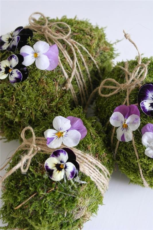 Πασχαλινές διακοσμήσεις τσίμπημα τύπων λουλουδιών βρύα πανσέδες
