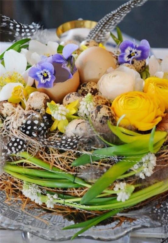 Πασχαλινή διακόσμηση tinker είδη λουλουδιών τουλίπες φτερό αυγού