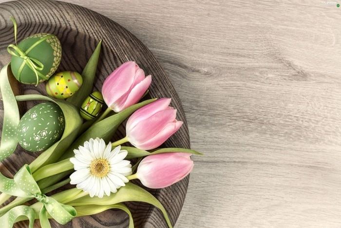 Πασχαλινές διακοσμήσεις τσίμπημα τύπων λουλουδιών τουλίπες