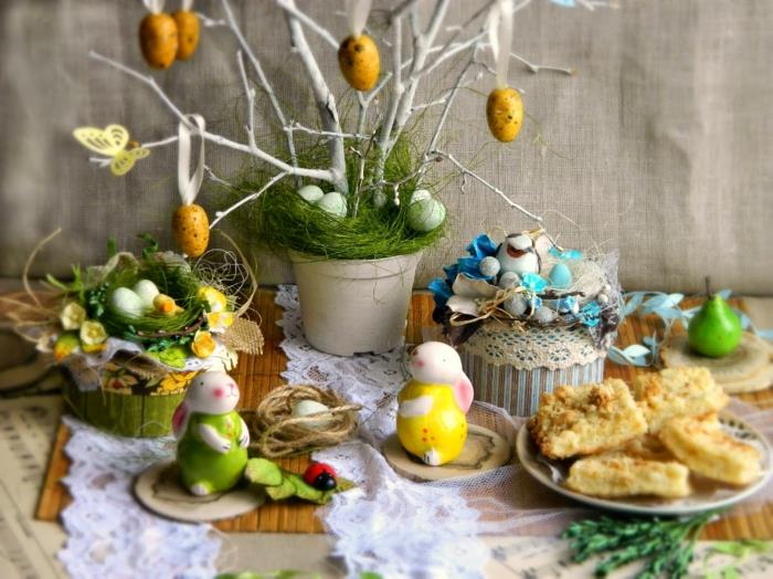 Πασχαλινές διακοσμήσεις ιδέες για μπιχλιμπίδια διακοσμήσεις τραπεζιού μόνοι σας φτιάξτε πασχαλινά κουνελάκια πασχαλινά κέικ αυγών