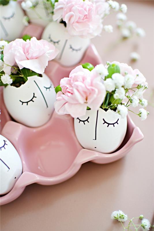Πασχαλινές διακοσμήσεις Πασχαλινές διακοσμήσεις κελύφη αυγών λουλούδια χαριτωμένα