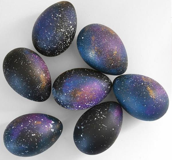 Πασχαλινή διακόσμηση Πασχαλινά αυγά σκοτεινά αστέρια του ουρανού