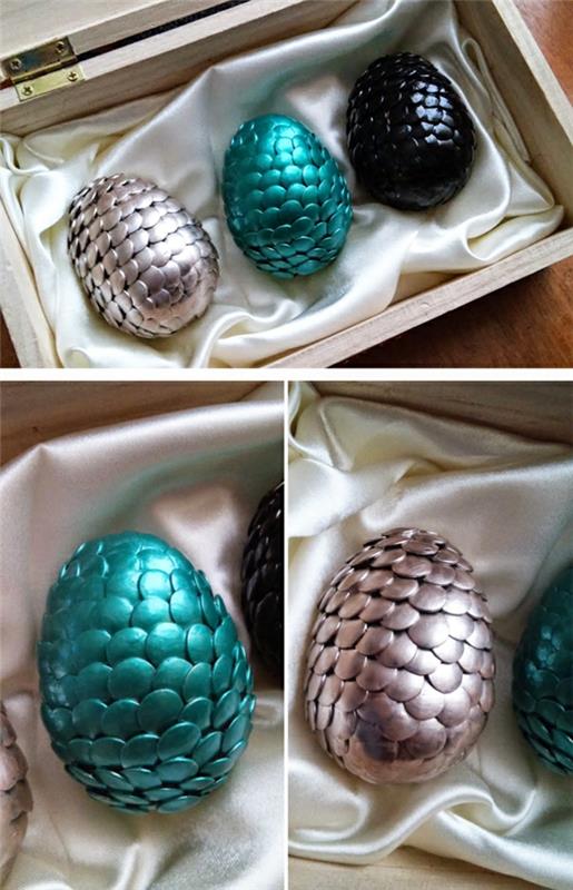 Πασχαλινή διακόσμηση Πασχαλινά αυγά λαμπερά αυγά δράκου