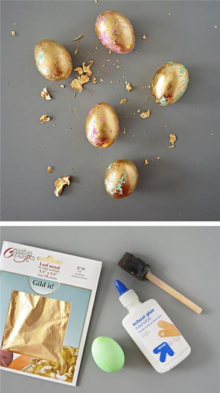 Πασχαλινή διακόσμηση Πασχαλινά αυγά χρυσά