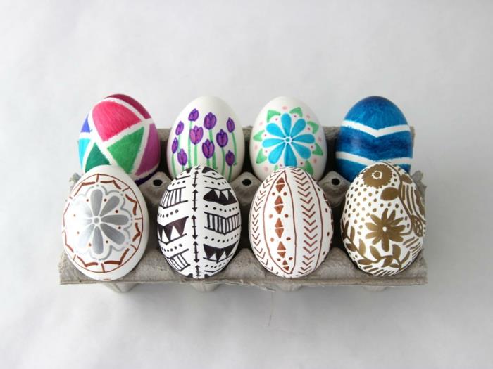 φτιάξτε μόνοι σας πασχαλινές διακοσμήσεις βάψτε αυγά
