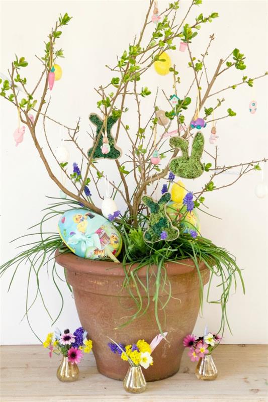 Πασχαλινή διακόσμηση φτιάξτε ιδέες για ανοιξιάτικη διακόσμηση λουλούδι ανοιξιάτικα λουλούδια πασχαλινά αυγά