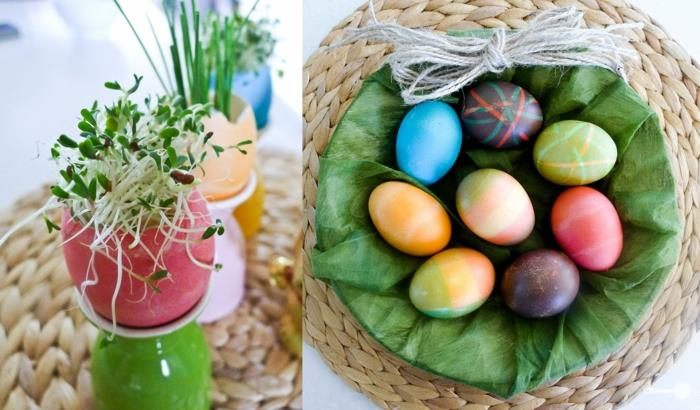 ζωγραφική πασχαλινά αυγά, χρώματα ακουαρέλας, φυσικά χρώματα, πασχαλινή διακόσμηση