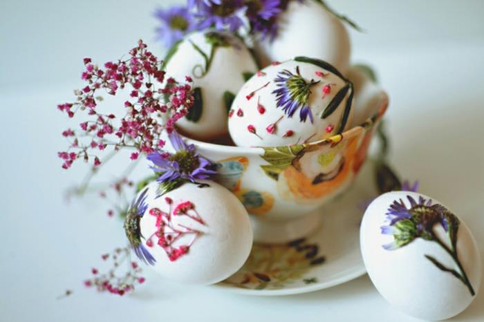 ζωγραφική Πασχαλινά αυγά χειροτεχνίες με παιδιά ανοιξιάτικα λουλούδια